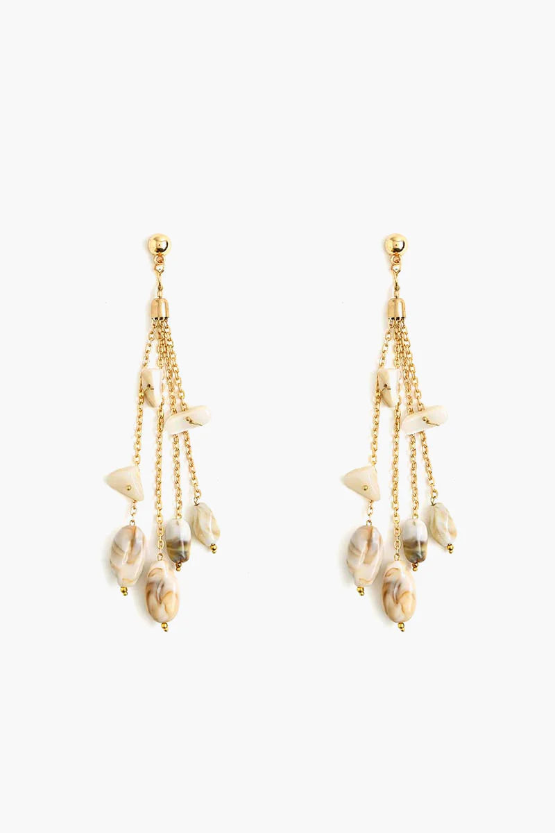 Moonlit Chain Drop Earrings