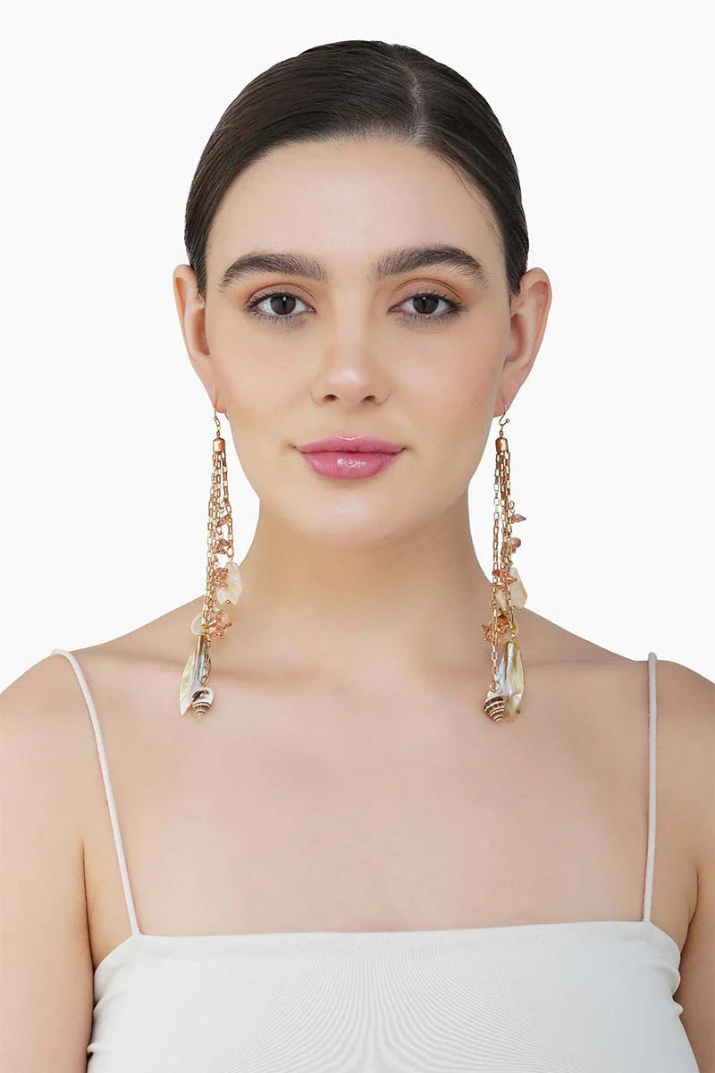 Moonlit Chain Drop Earrings