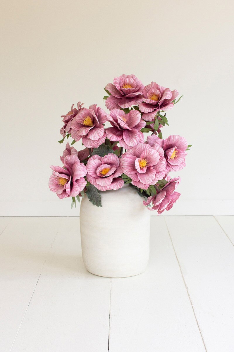 Pink Poppy Artificial Stem - Salt &amp; Creek