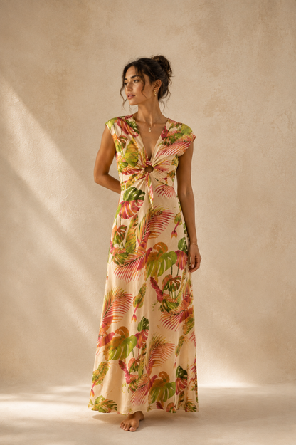 Tropic Printed Maxi Dress