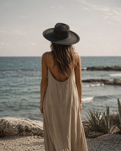 Boho Flat Brim Straw Hat