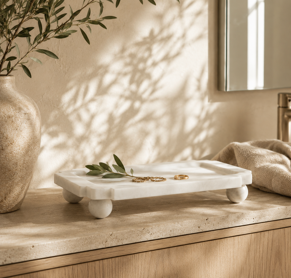 Sloane Marble Tray - Salt &amp; Creek