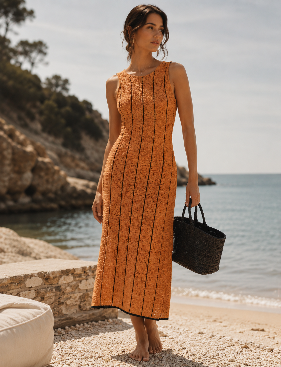 Coral Crochet Lace Cover Up Maxi - Salt &amp; Creek