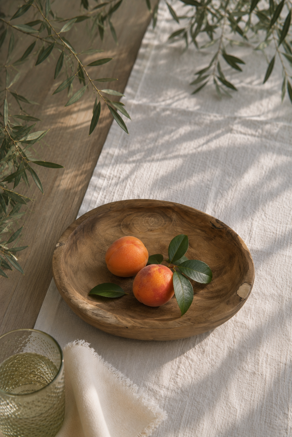 Natural Teak 8" Round Plate - Salt &amp; Creek