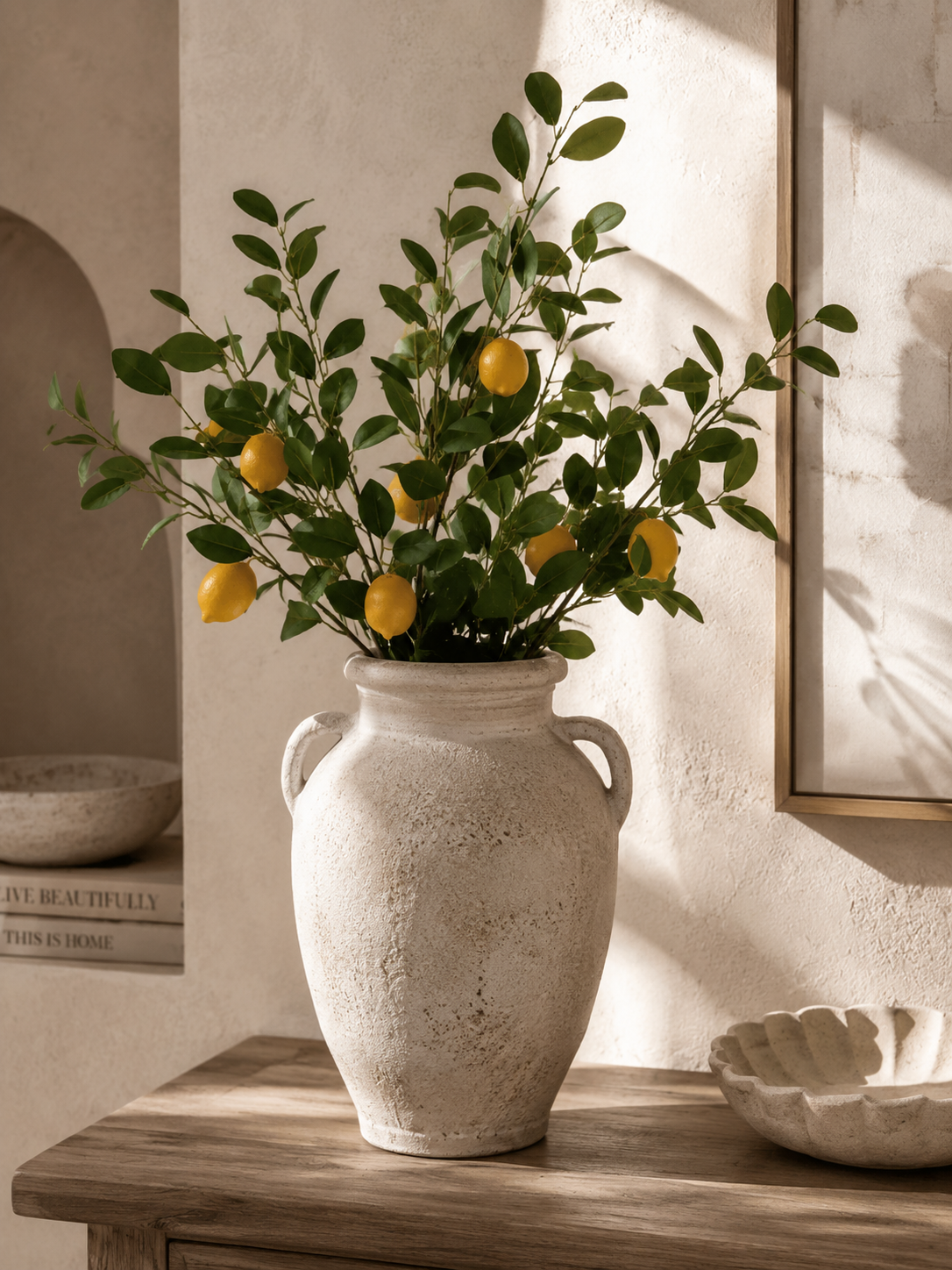 Faux Lemon Tree Branch