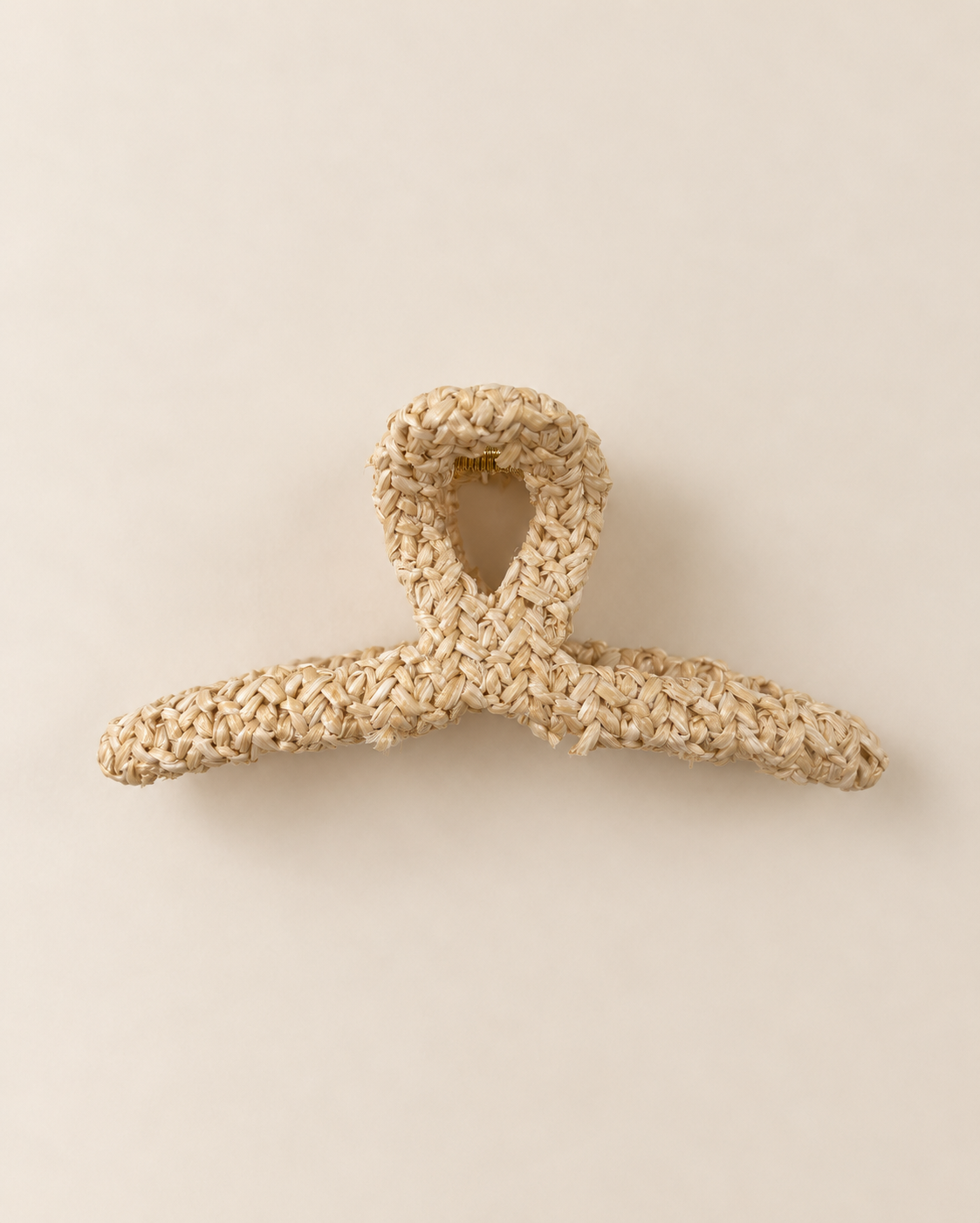 Rattan Wrapped Hair Clip