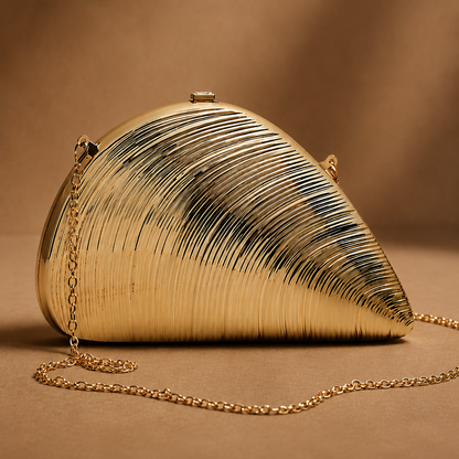 The Conch Clutch - Metallic Seashell Clutch - Salt &amp; Creek