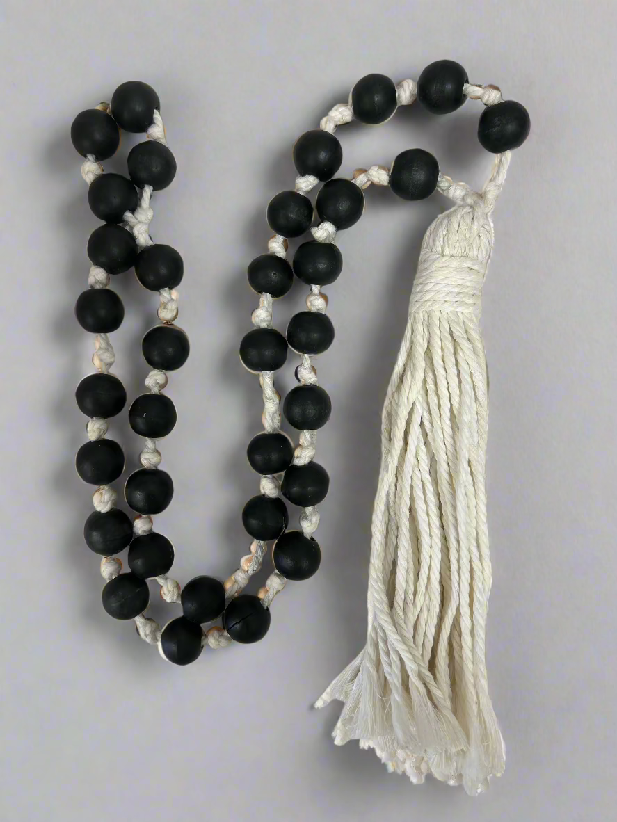 Decorative Black Bead Garland