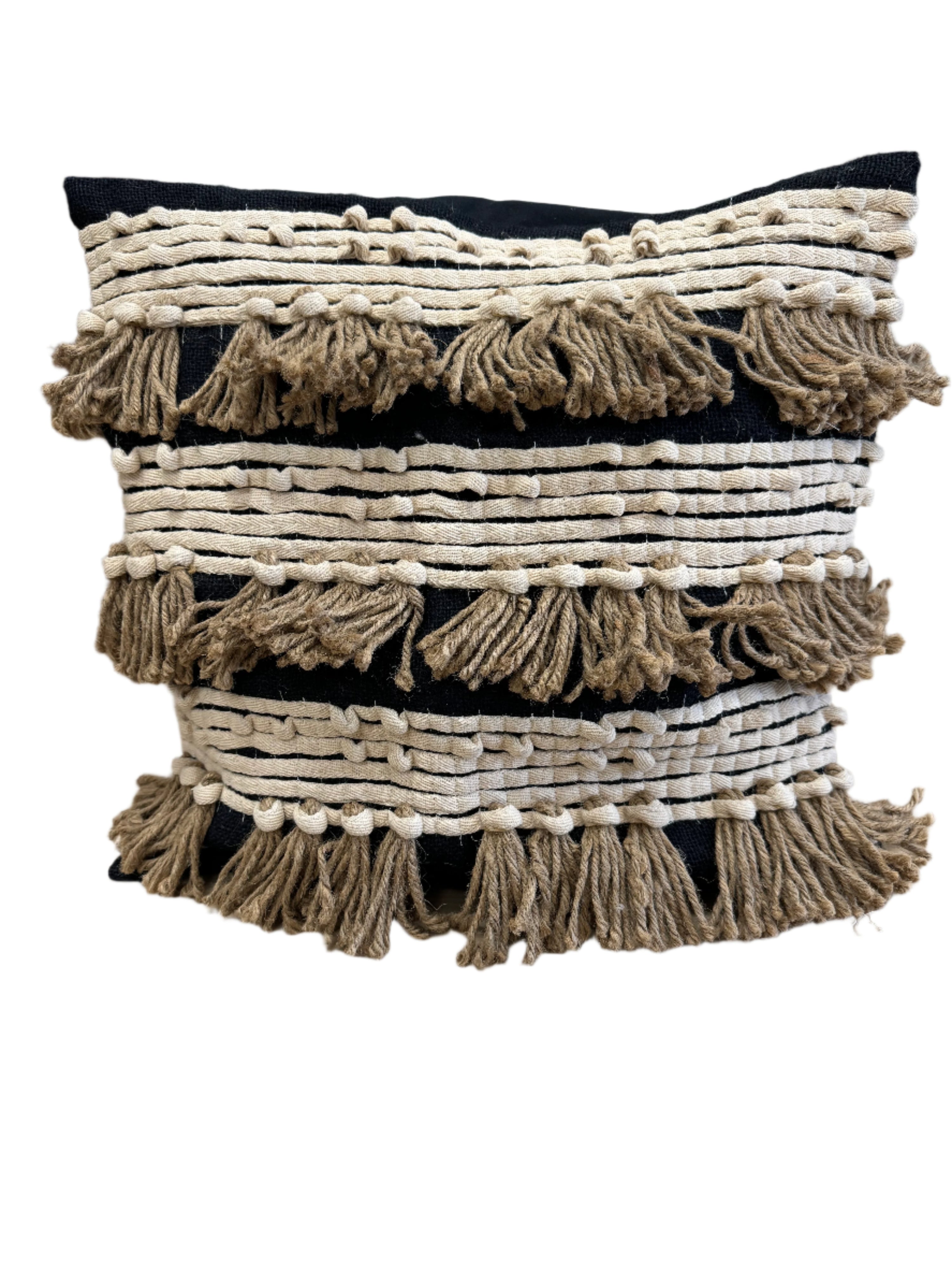 Burlap Fringe Pillow Cover - Salt &amp; Creek