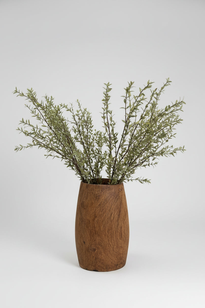 Dark Teak Vase-Large - Salt &amp; Creek