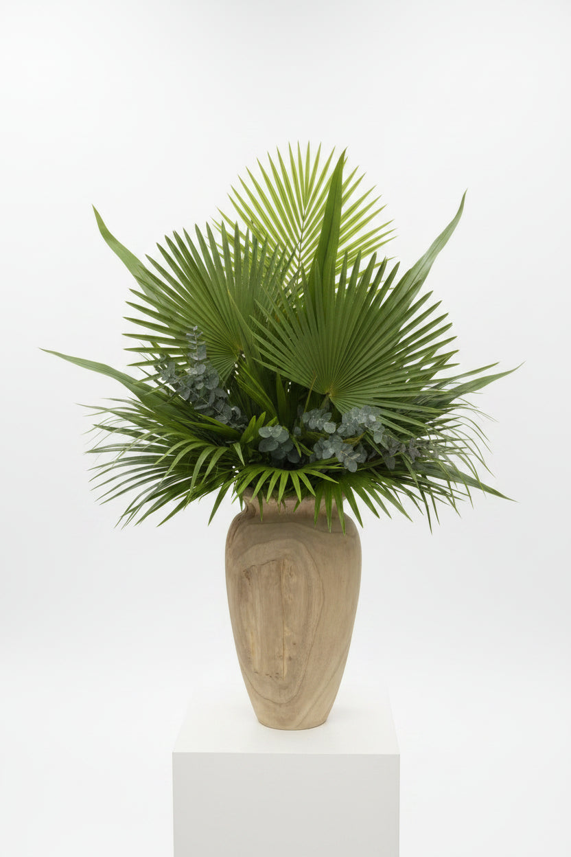 Teak Vase - Salt &amp; Creek