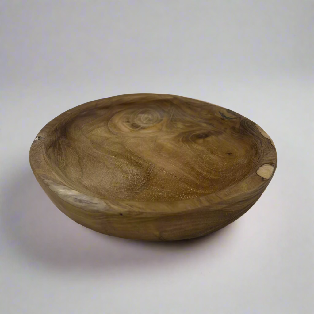 Natural Teak 8" Round Plate