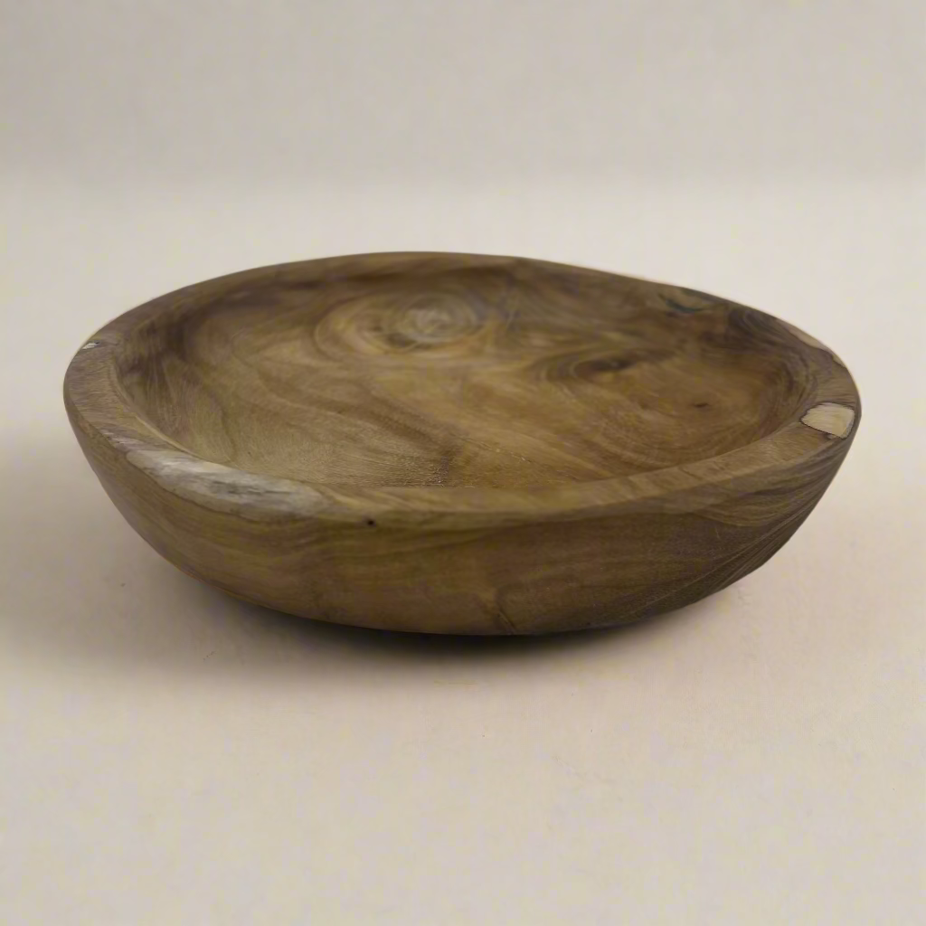 Natural Teak 8" Round Plate