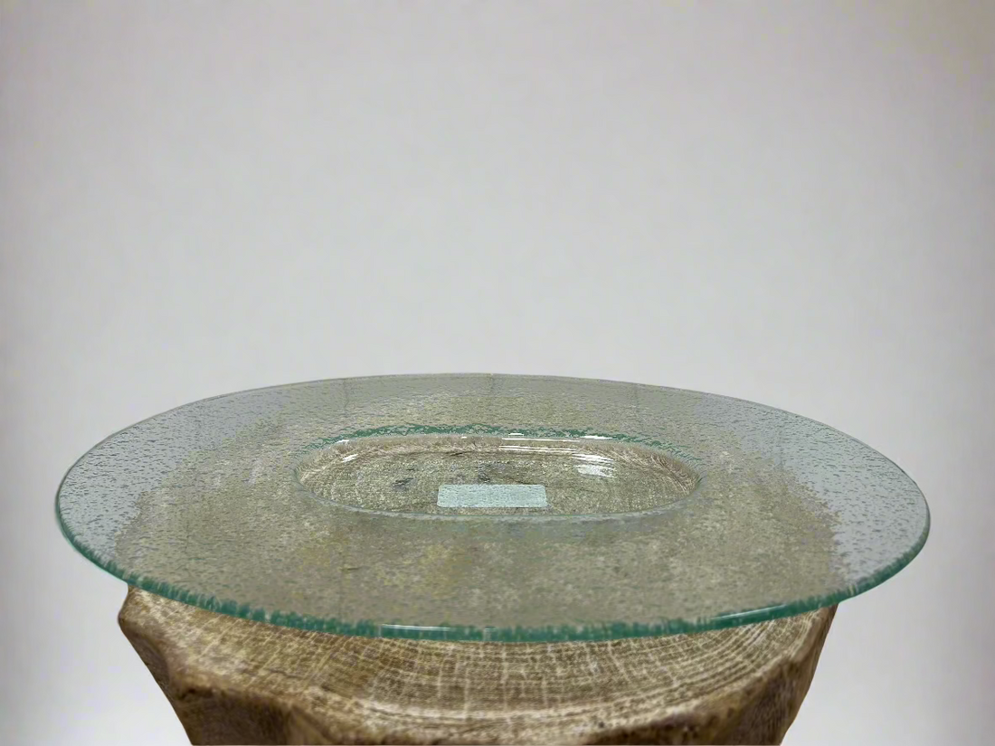 Oval Bubble Glass Plate
