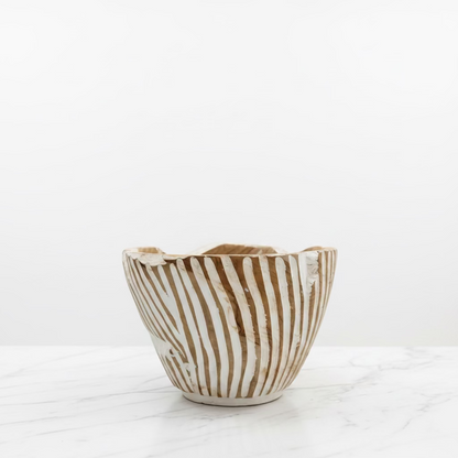 White Teak Bowl
