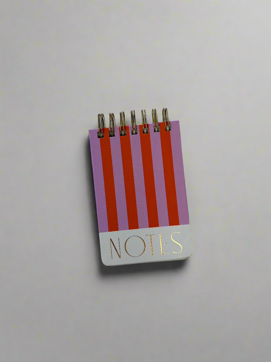 Striped Twin Wire Notepad