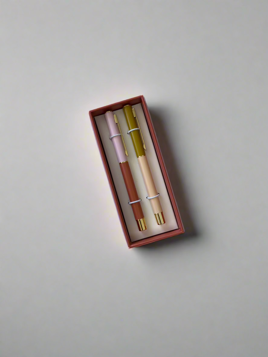 Set of Color Block Pens