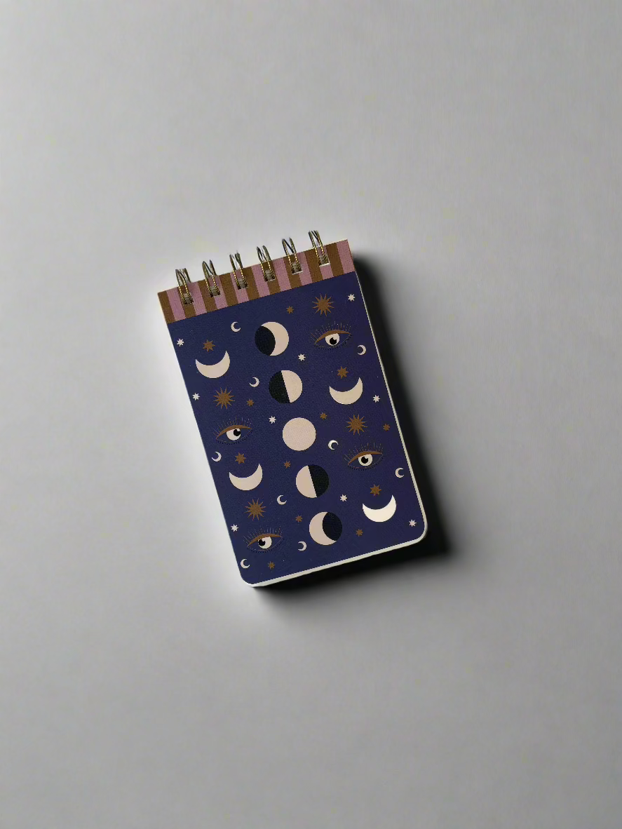 Moon Phases Twin Wire Notepad