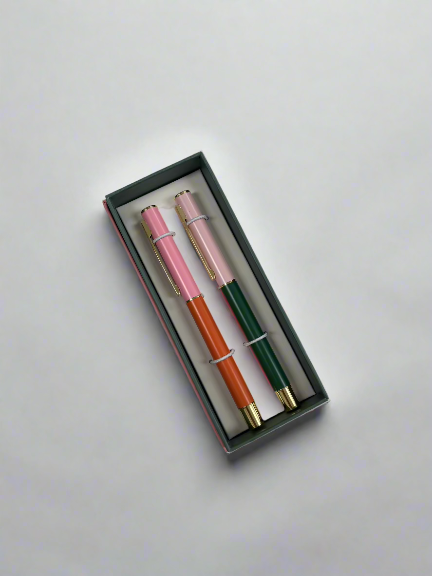 Set of Color Block Pens