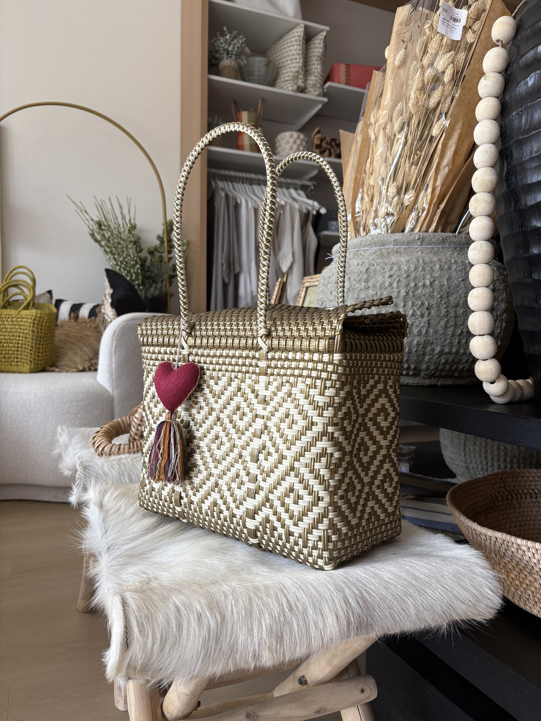 Medium Artisan Mexican Box Bag