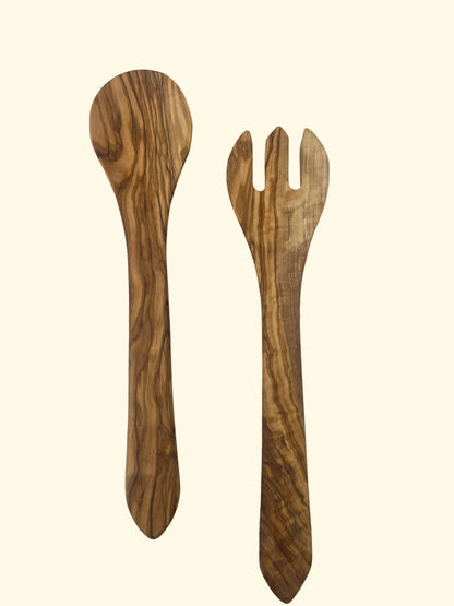 Olive Wood Serving Utensils (Set of 2)