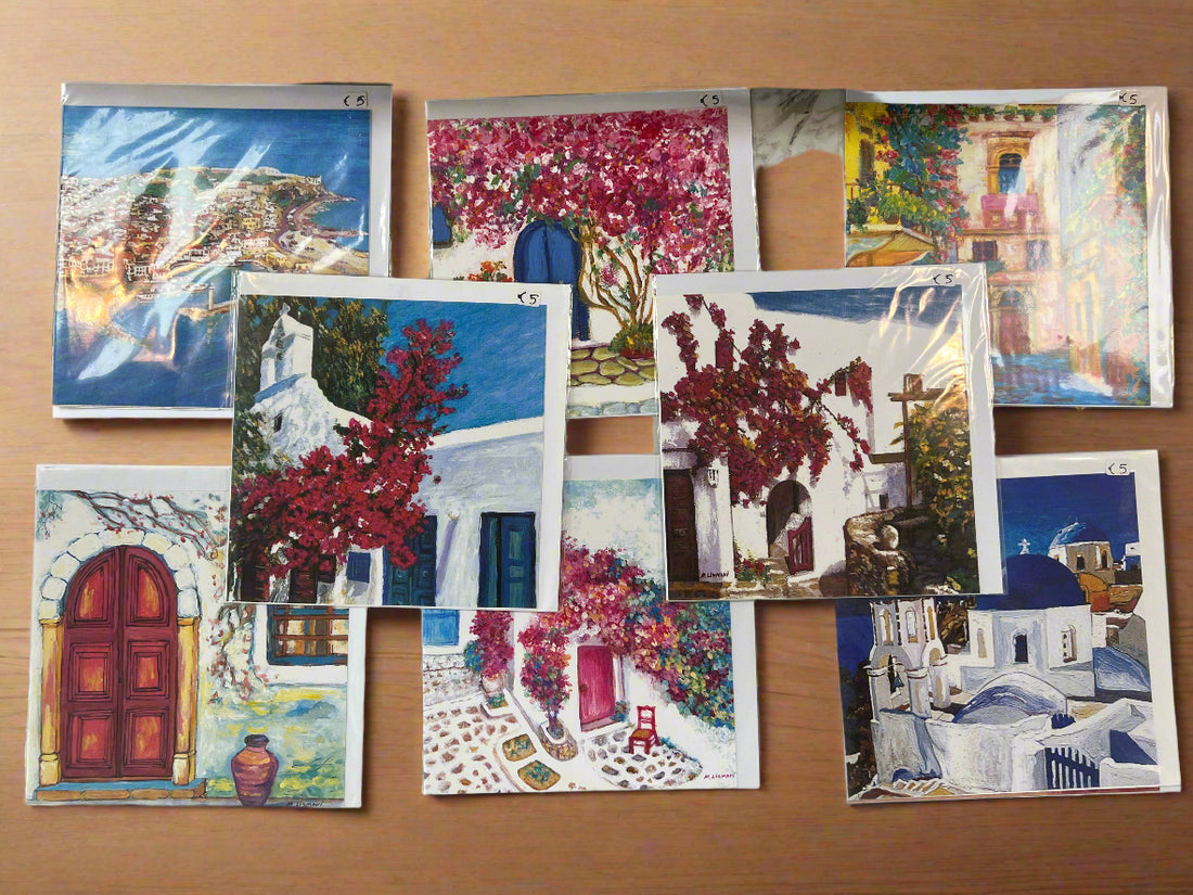 Mediterranean Greeting Cards- Original Prints - Salt &amp; Creek