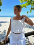 White Linen Tank Top - Salt & Creek