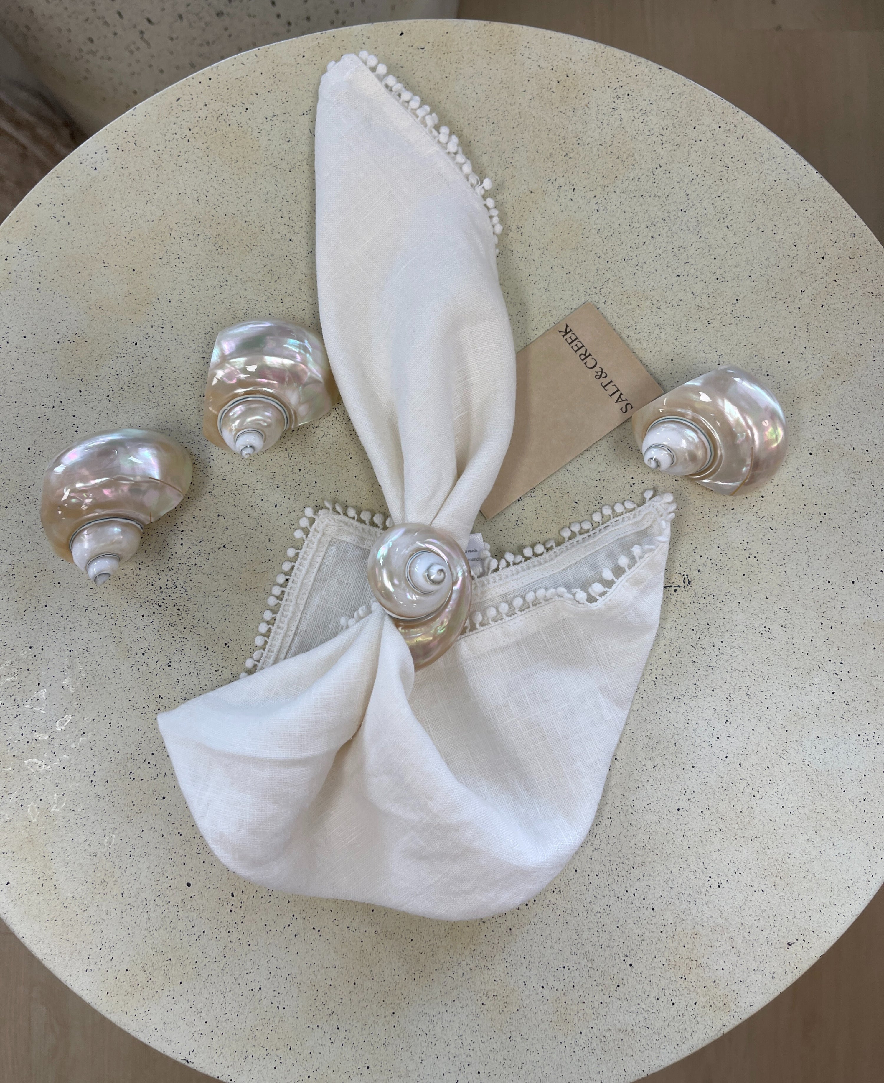 Mother of Pearl Shell Napkin Ring - Salt &amp; Creek