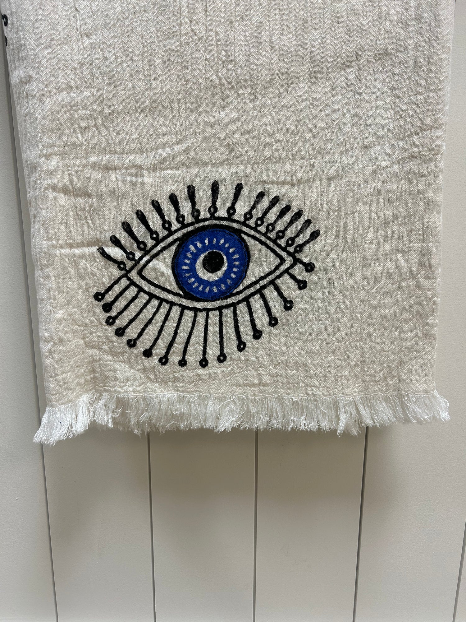 Evil Eye Fringe Towel