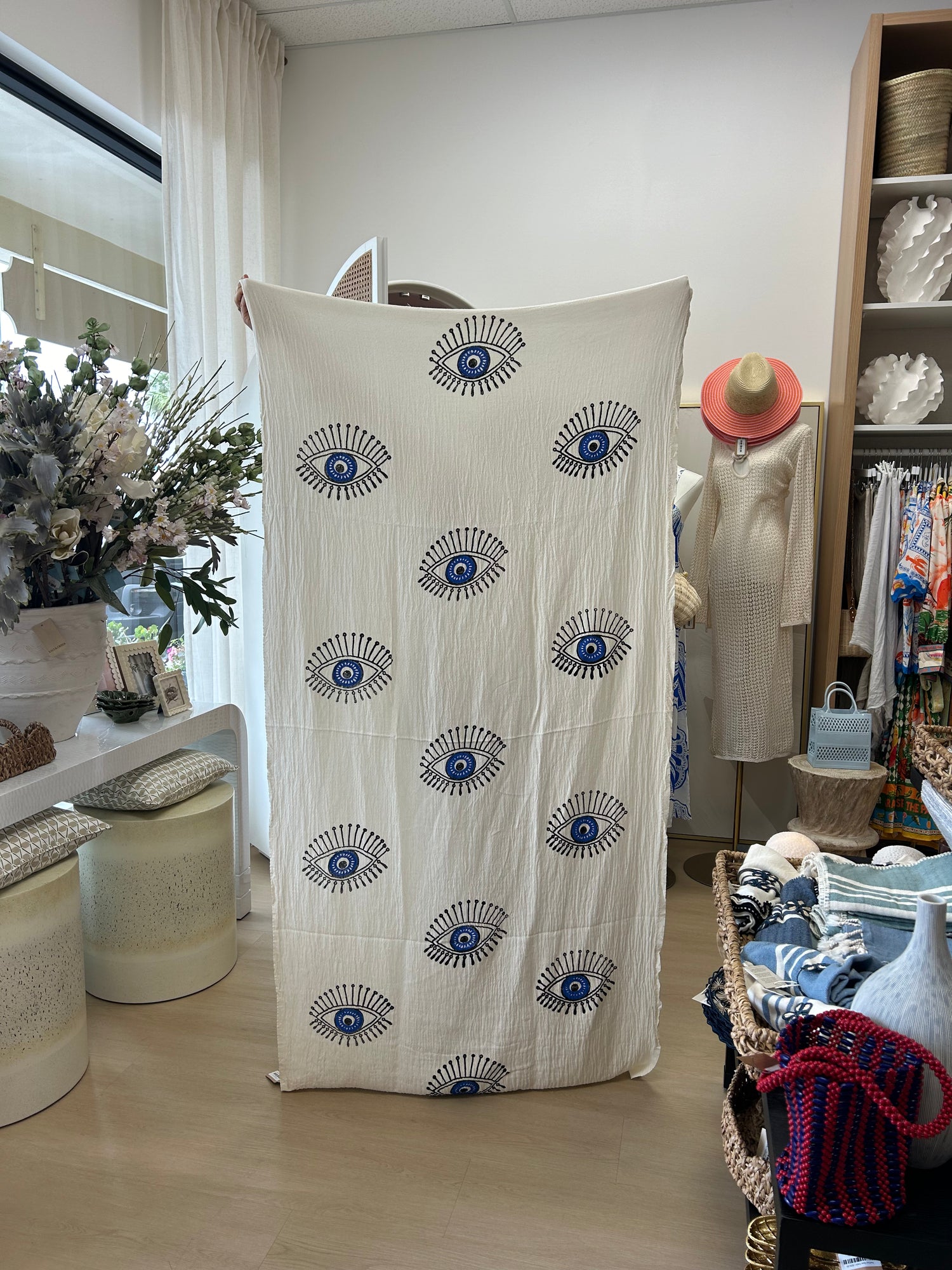 Evil Eye Fringe Towel