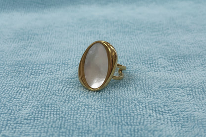 Clarissa Mother of Pearl Ring - Salt &amp; Creek