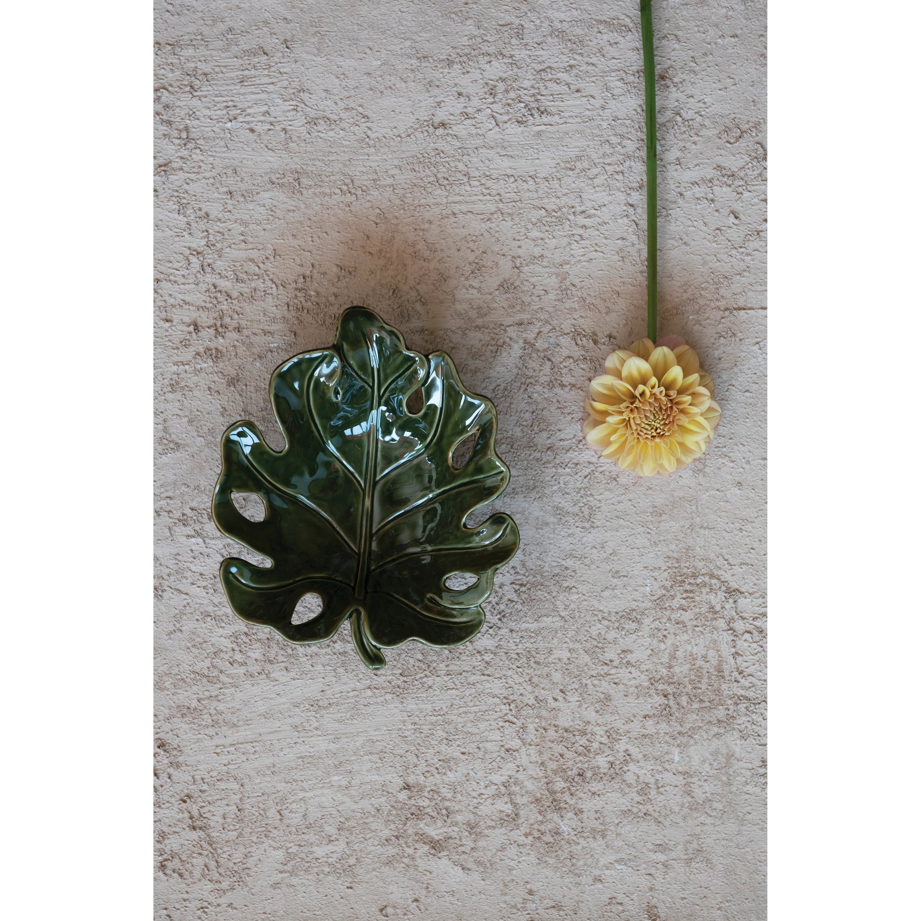 Stoneware Leaf Shaped Bowl - Salt &amp; Creek