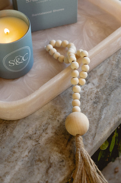 Hendrix Wood Bead Tassel