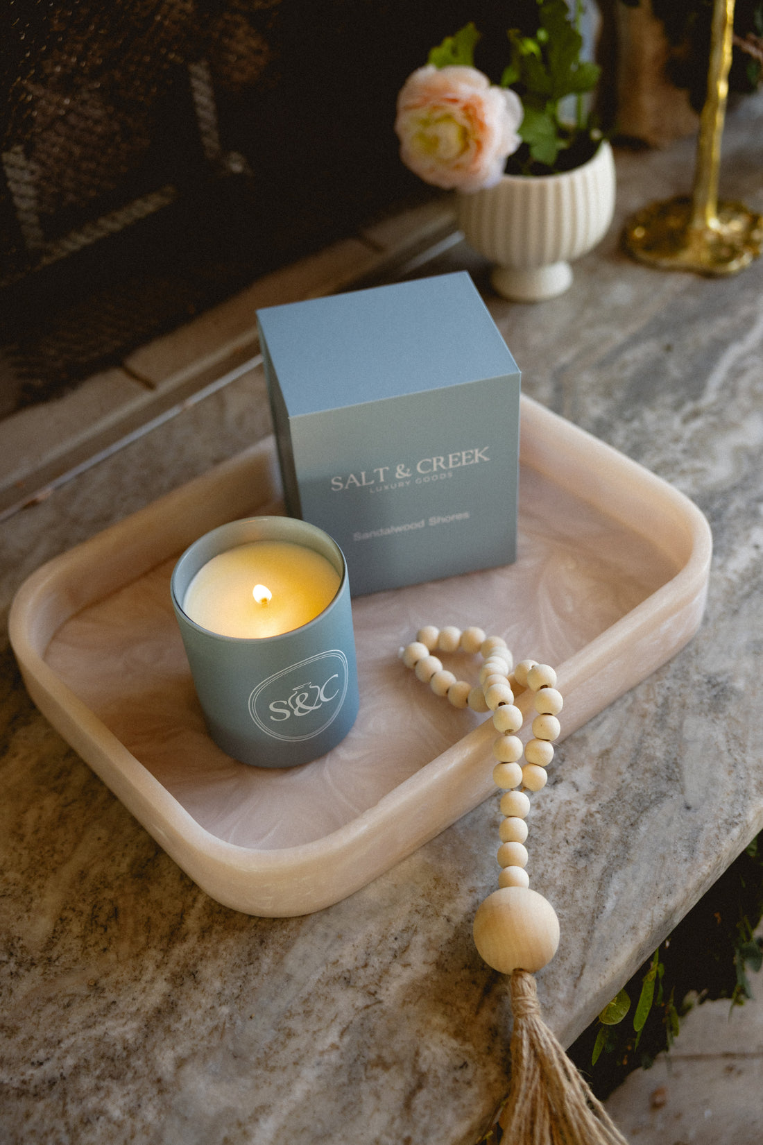 The Pearlized Pink Resin Tray