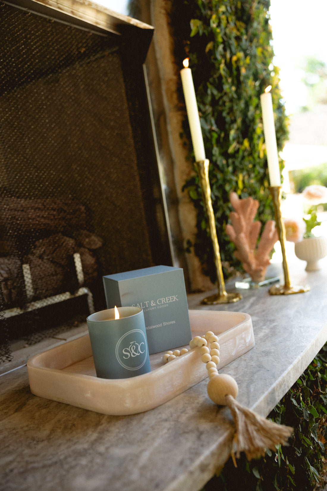 The Pearlized Pink Resin Tray