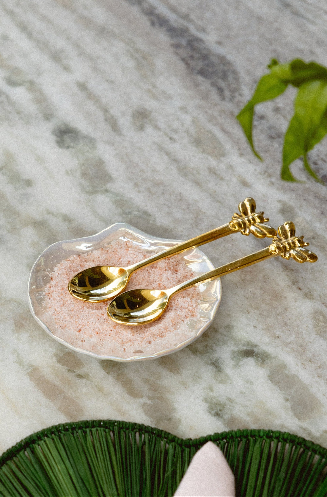 Bee Brass Spoon Set