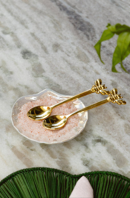 Iridescent Shell &amp; Starfish Stoneware Dish - Salt &amp; Creek