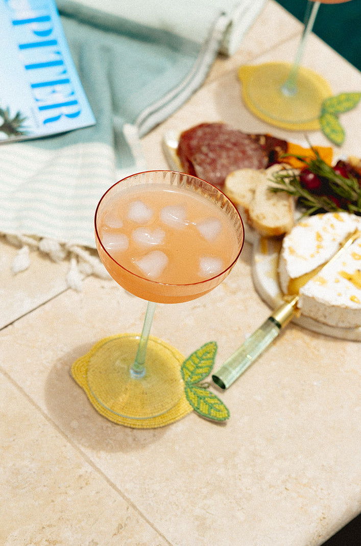 Beaded Lemon Coasters - Set of 4 - Salt &amp; Creek