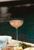 Sunset Splash Stemmed Fluted Coupe Glass - Salt & Creek