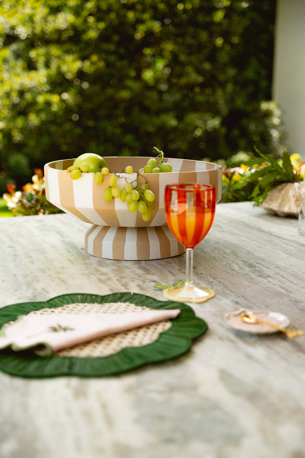 Botera Striped Footed Bowl