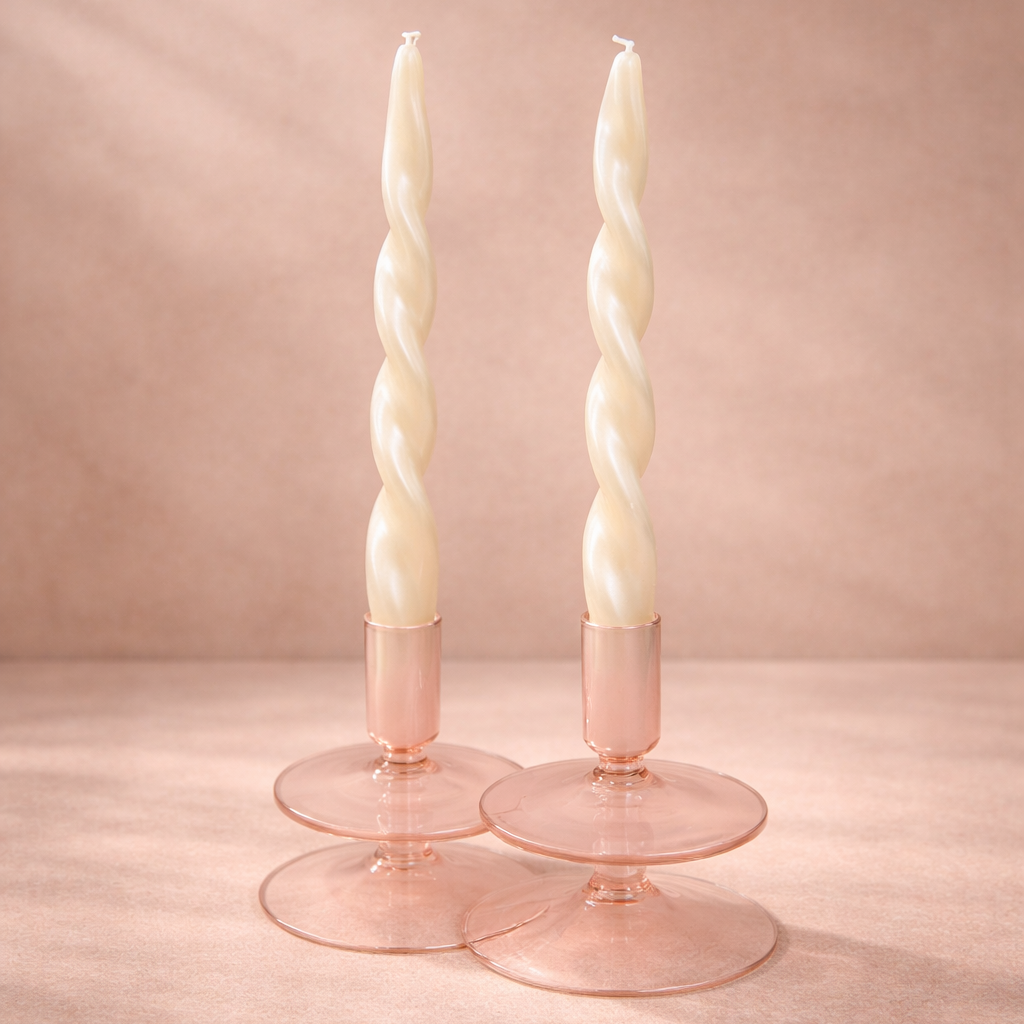 Iridescent Rainbow Taper Candles-Set of 2 - Salt &amp; Creek