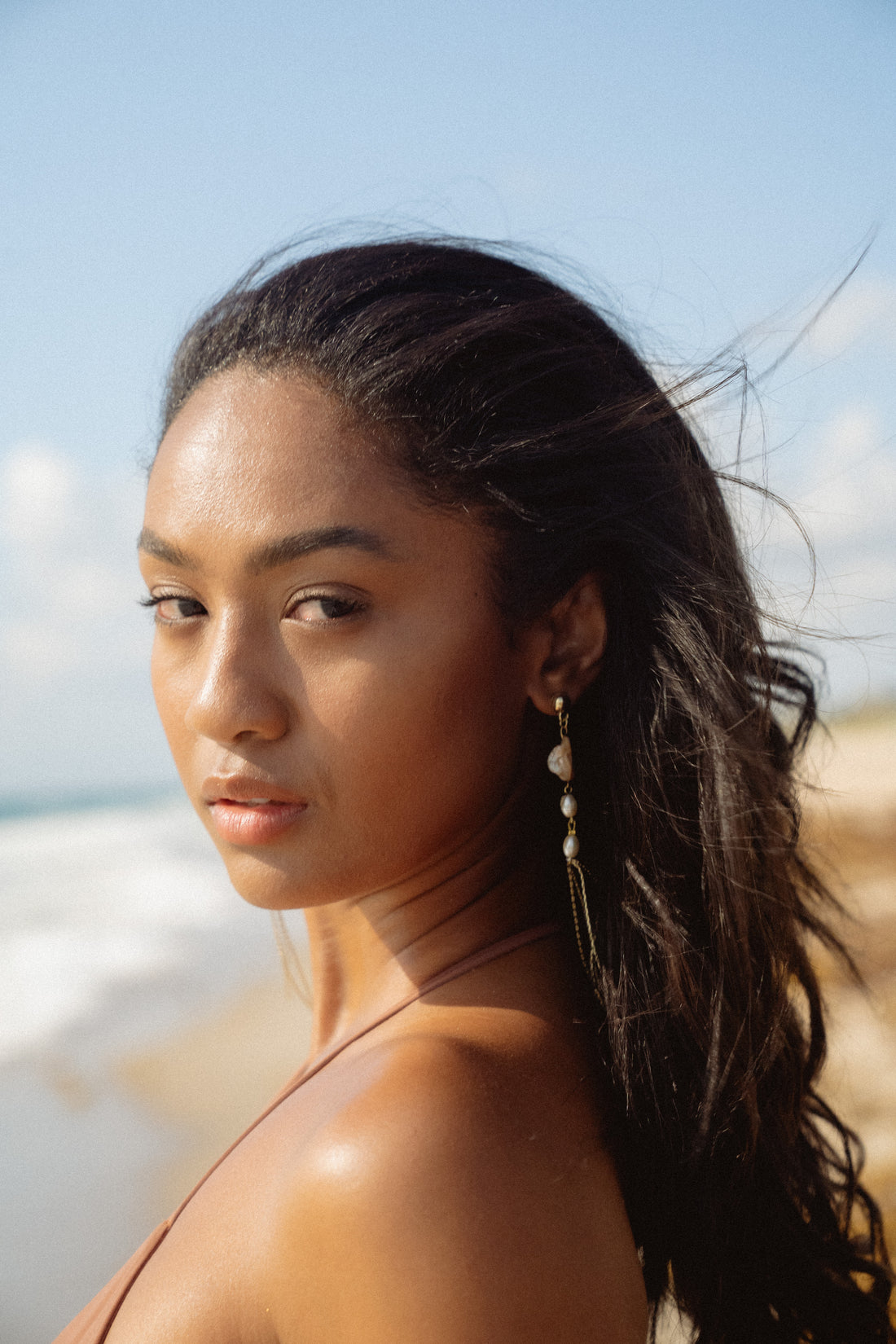 Beachy Chain Drop Earrings