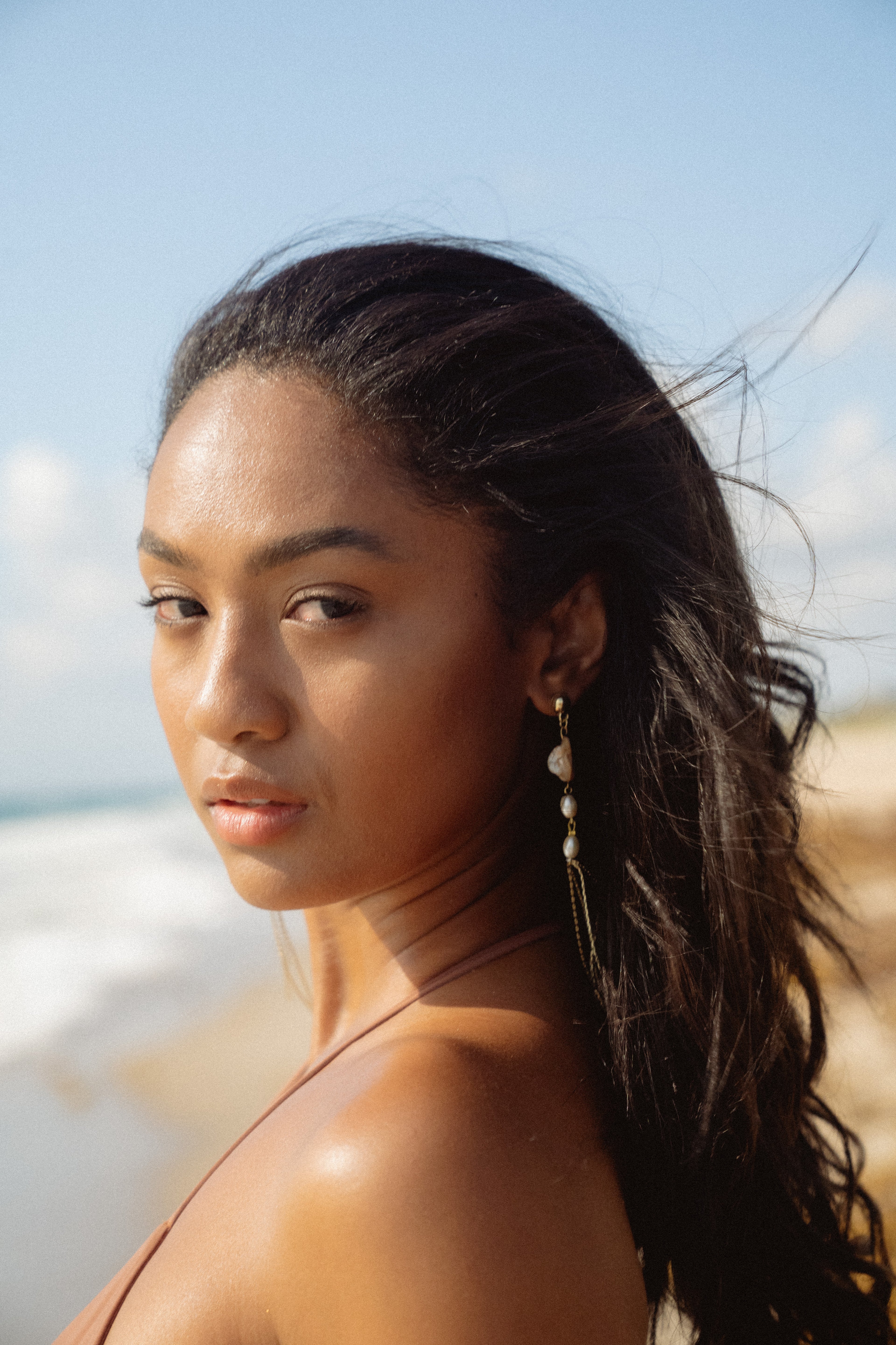Beachy Chain Drop Earrings