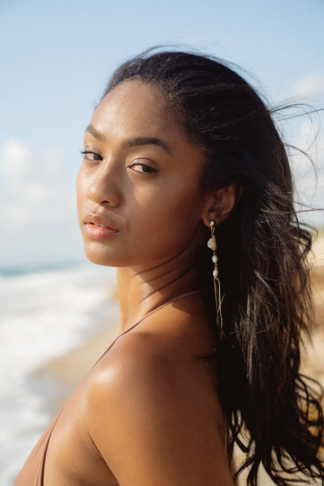 Beachy Chain Drop Earrings