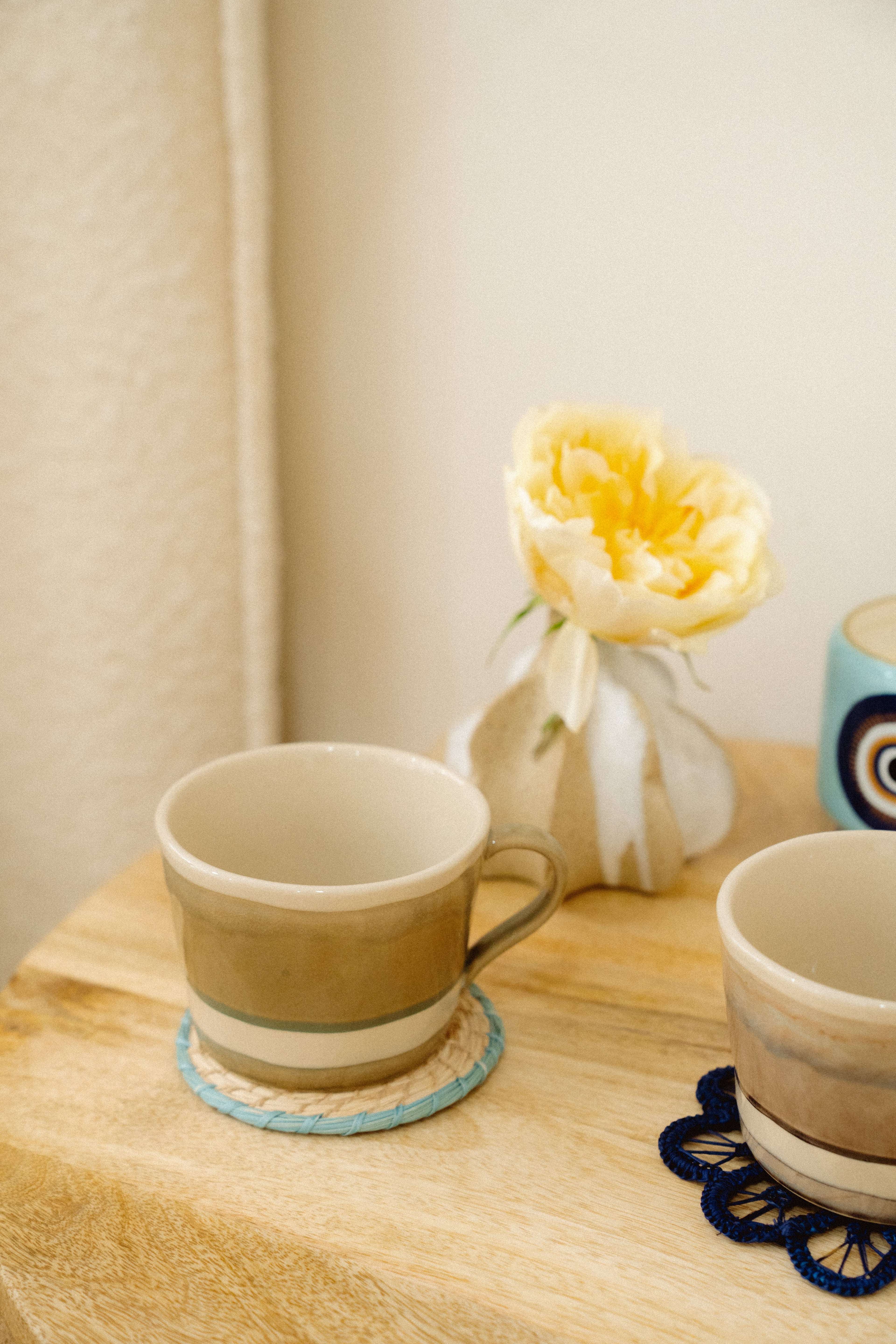 Striped Stoneware Mug