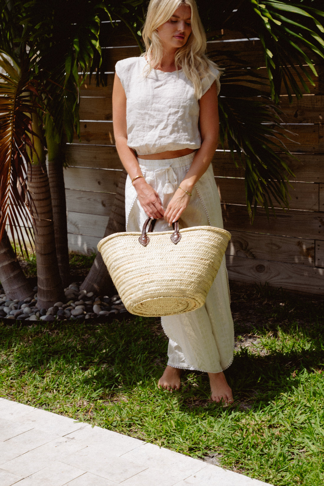 Gracie Bag with Leather Handles