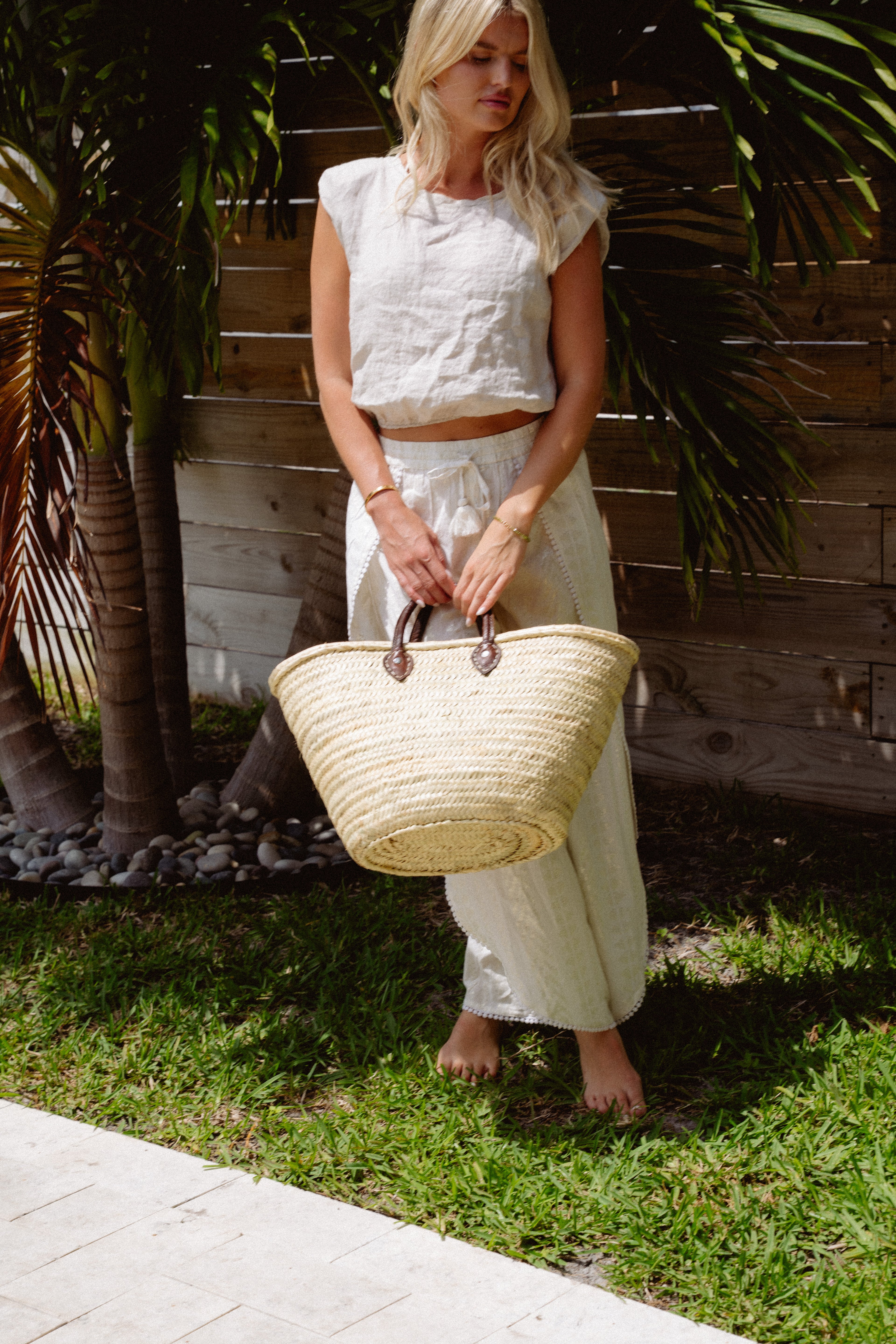 Gracie Bag with Leather Handles