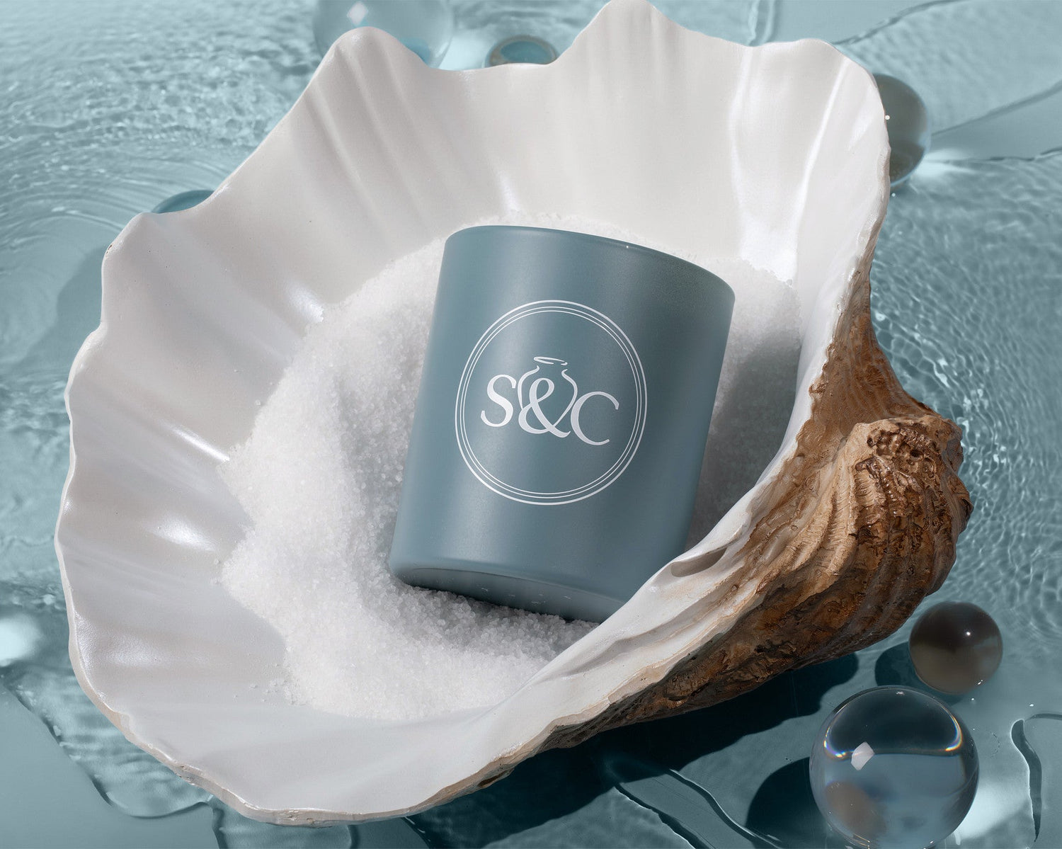 Azure Drift Candle- 12oz.| S&amp;C Home