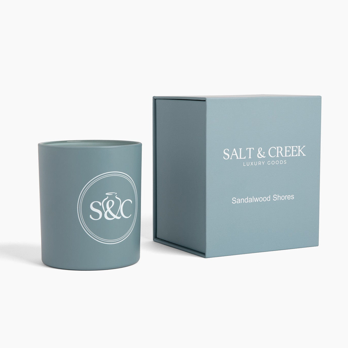 Sandalwood Shores Candle - 12 oz.| S&amp;C Home - Salt &amp; Creek