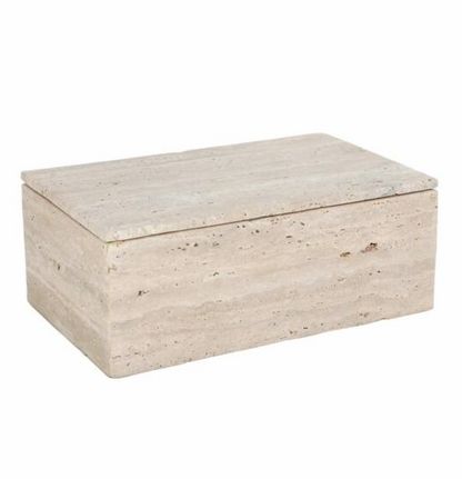 Katiya Travertine Box - Salt &amp; Creek